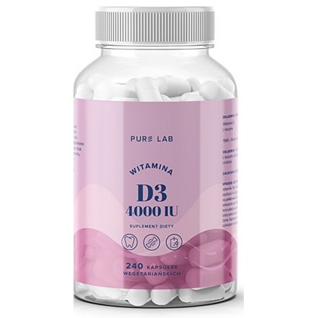 Pure Lab Witamina D3 4000 IU - odpornośc, skóra , kości