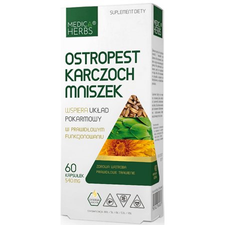 Ostropest Karczoch Mniszek -trawienie